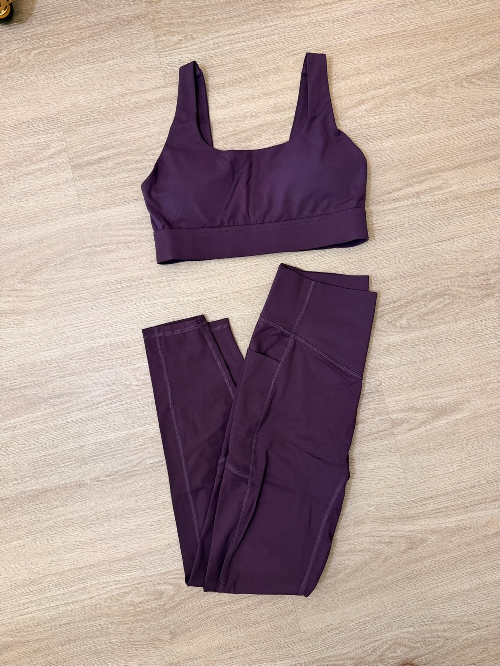 Women’s Plum Active Bra & Legging Set - Unbranded